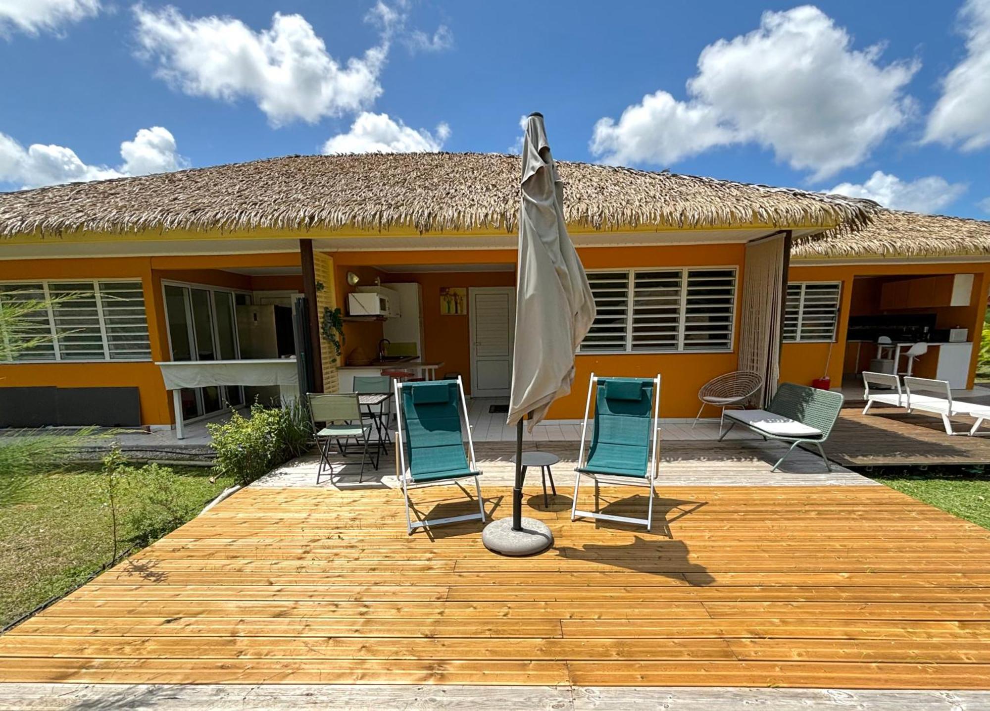 Bungalow La Kawannaise - Piscine, Terrasse, Plage Grand-Bourg  Extérieur photo