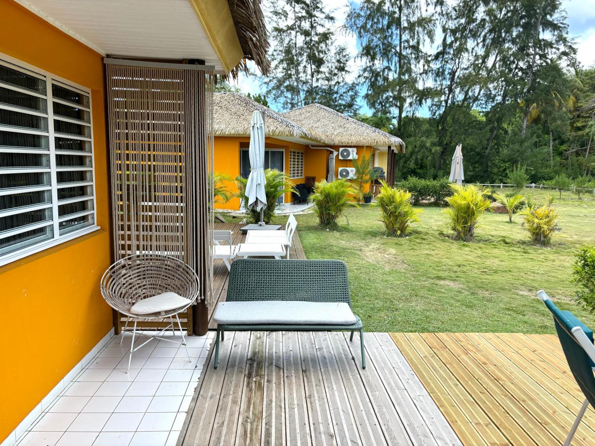 Bungalow La Kawannaise - Piscine, Terrasse, Plage Grand-Bourg  Extérieur photo
